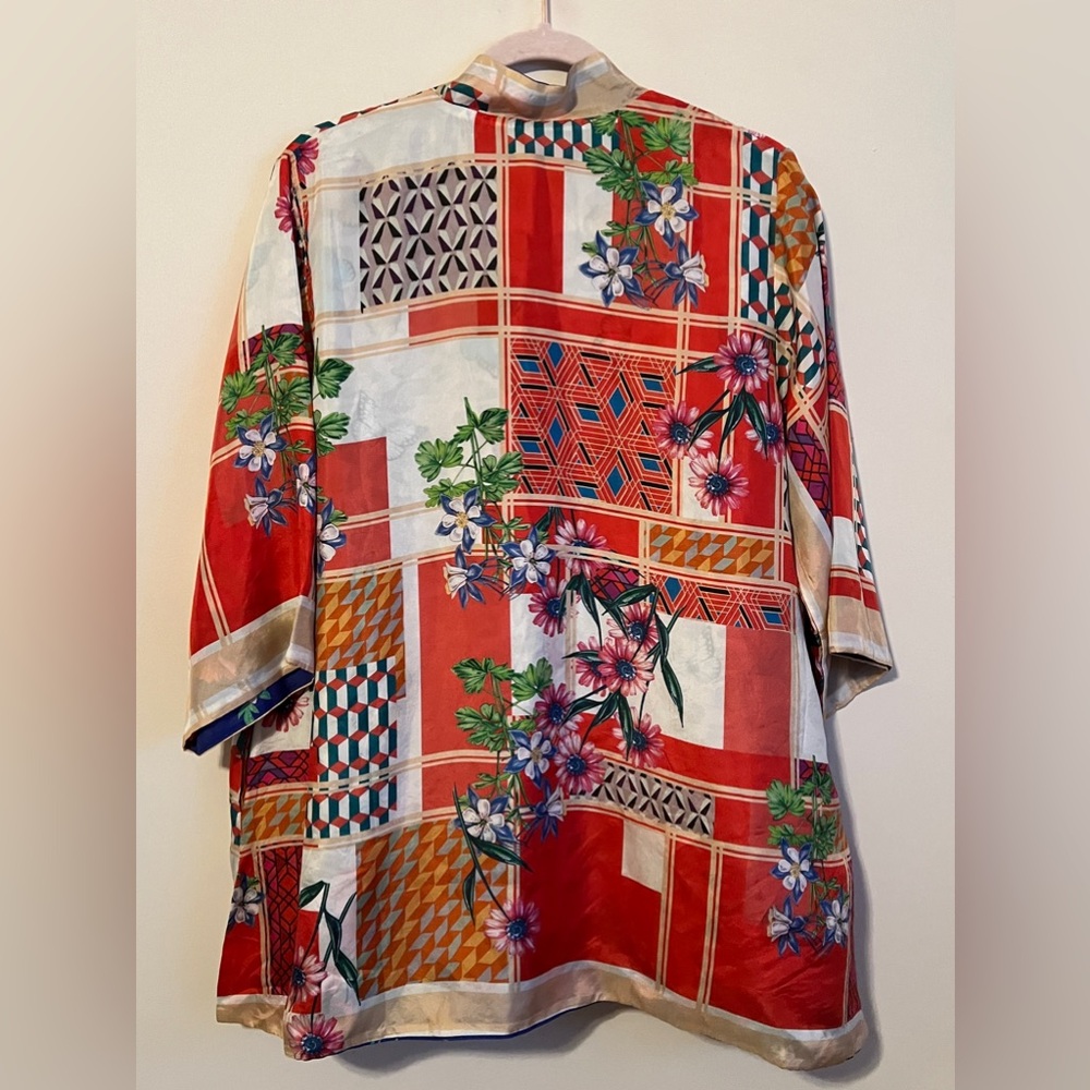 NWT Johnny Was Ridge Gianni Silk Kimono (reversible) size Small - Picture 3 of 10